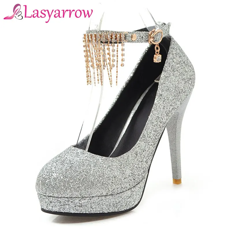 Lasyarrow Women Platform Pumps Fashion Stiletto High Heel Ankle Strap Buckle Spring Autumn Party Shoes Female Red Black Sequined
Lasyarrow Women Platform Pumps Fashion Stiletto High Heel Ankle Strap Buckle Spring Autumn Party Shoes Female Red Black Sequined