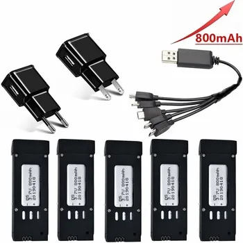 2019 (5-In-1) 800mAh 3.7V Battery Charger Units for E58 JY019 S168 RC Quadcopter Spare Parts 3.7v RC Drone Lipo Battery
2019 (5-In-1) 800mAh 3.7V Battery Charger Units for E58 JY019 S168 RC Quadcopter Spare Parts 3.7v RC Drone Lipo Battery