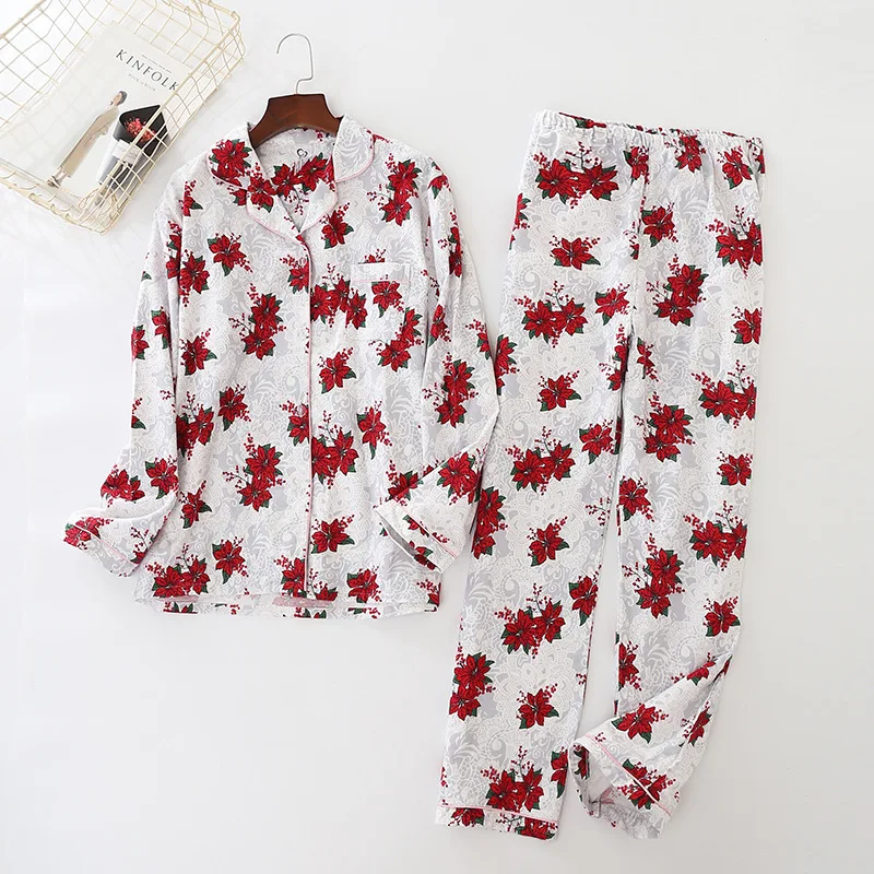 Autumn&Winter Cartoon Cotton Grinded Long Sleeve Trousers Sleepwear Women Plus Size Pajamas Set Sleep Womens Home Pijama Mujer
Autumn&Winter Cartoon Cotton Grinded Long Sleeve Trousers Sleepwear Women Plus Size Pajamas Set Sleep Womens Home Pijama Mujer
