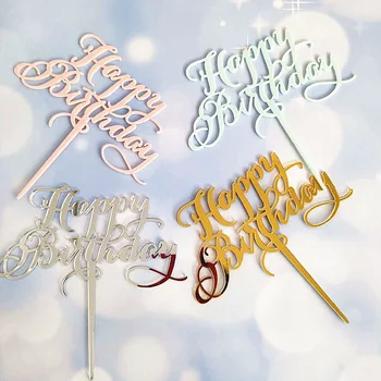 Acrylic Baking cake Insert Decor Party Decoration 1pc New Glitter Cake Topper Happy Birthday Silver Gold Pink
Acrylic Baking cake Insert Decor Party Decoration 1pc New Glitter Cake Topper Happy Birthday Silver Gold Pink