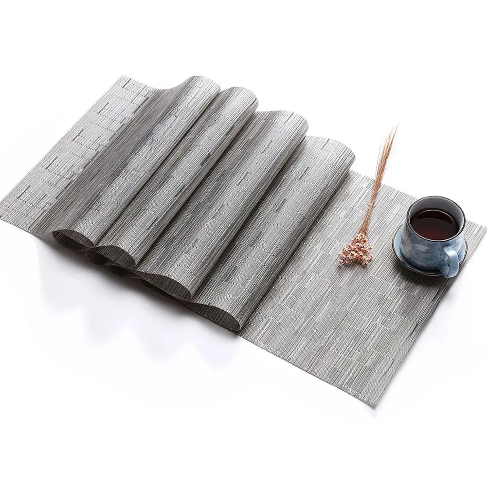 LanLan PVC Solid Colour Table Runner Imitation Bamboo Grain Knitted Table Cover Decoration-25
LanLan PVC Solid Colour Table Runner Imitation Bamboo Grain Knitted Table Cover Decoration-25