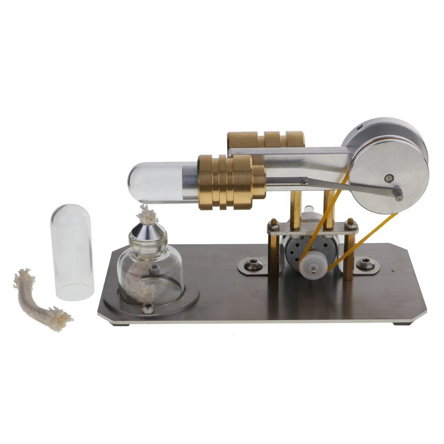 Hot Air Stirling Engine Motor Model Electricity Generator Metal Base Science Educational Toy Educational Model
Hot Air Stirling Engine Motor Model Electricity Generator Metal Base Science Educational Toy Educational Model