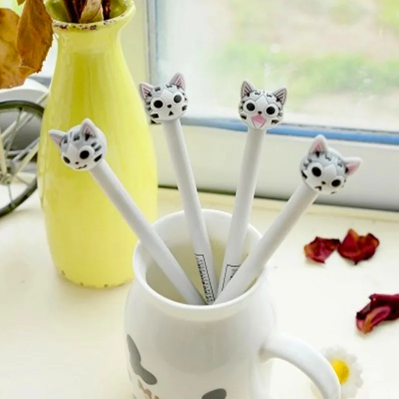 4pcs / lot New Arrival 0.5mm Linda Cheese Cat Gel Ink Pen Stationery Gift Promotional School & Office Stationery Supply
4pcs / lot New Arrival 0.5mm Linda Cheese Cat Gel Ink Pen Stationery Gift Promotional School & Office Stationery Supply