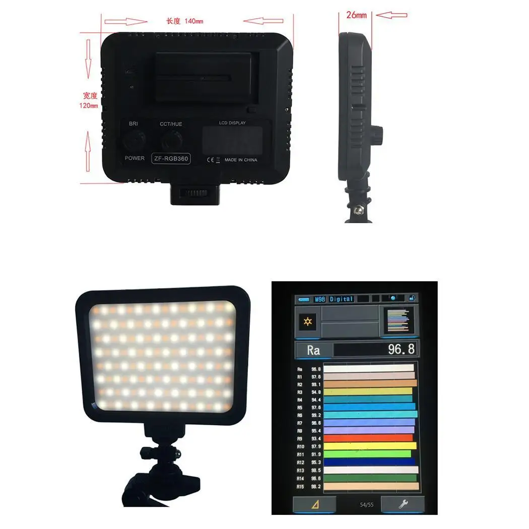 LED Photography Fill Light 3200K - 5700K Camera Adjustable 15W 5700K(Adjustable) Lamp Black
LED Photography Fill Light 3200K - 5700K Camera Adjustable 15W 5700K(Adjustable) Lamp Black