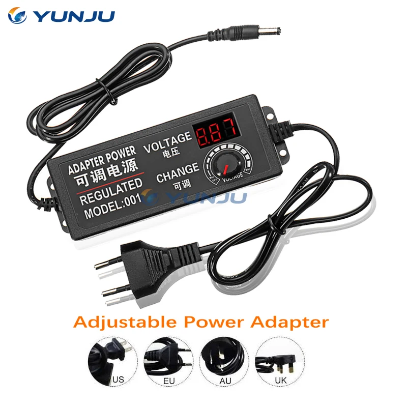 Adjustable AC to DC 3V-12V 3V-24V 9V-24V Universal adapter with display screen voltage Regulated power supply adatpor 3 12 24 v
Adjustable AC to DC 3V-12V 3V-24V 9V-24V Universal adapter with display screen voltage Regulated power supply adatpor 3 12 24 v