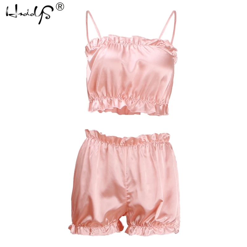 Women's Sleeveless Sexy Striped Ruffle Cami & Shorts Pajama Sets 2019 Summer Short Pyjamas Suit Sleepwear Women Casual Clothes
Women's Sleeveless Sexy Striped Ruffle Cami & Shorts Pajama Sets 2019 Summer Short Pyjamas Suit Sleepwear Women Casual Clothes