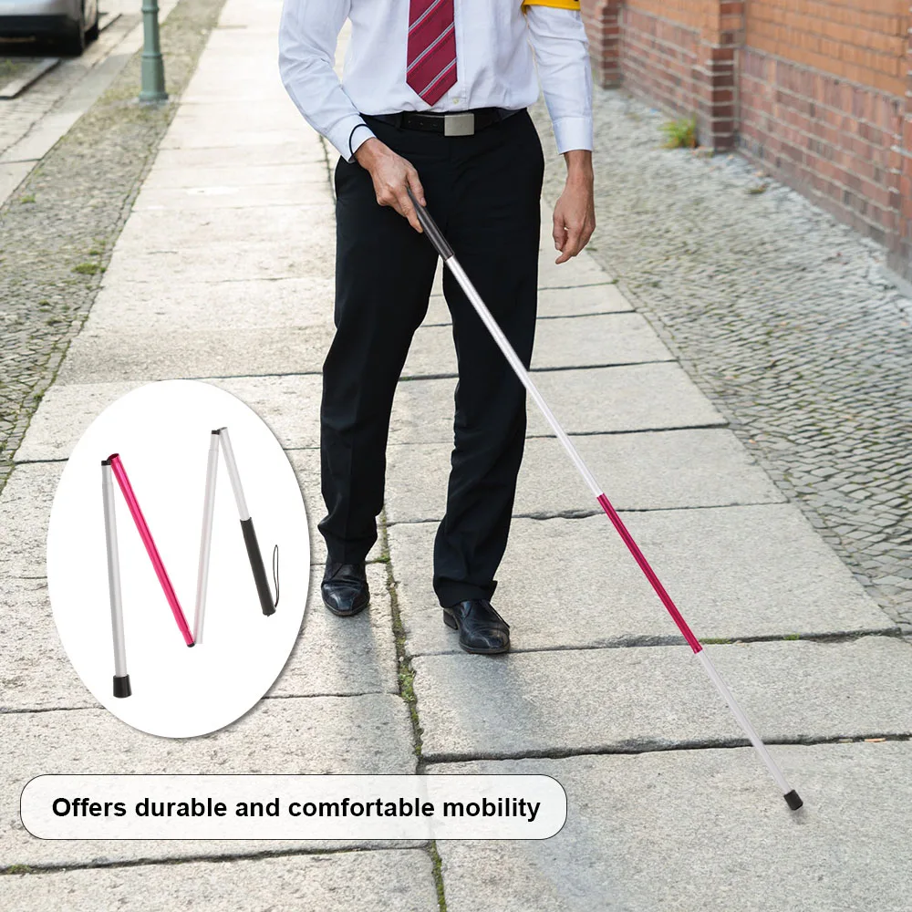 Walking Stick Foldable Cane for the Blind 4-Section Aluminum Alloy Cane with White & Red Reflective For Nighttime Visibility
Walking Stick Foldable Cane for the Blind 4-Section Aluminum Alloy Cane with White & Red Reflective For Nighttime Visibility