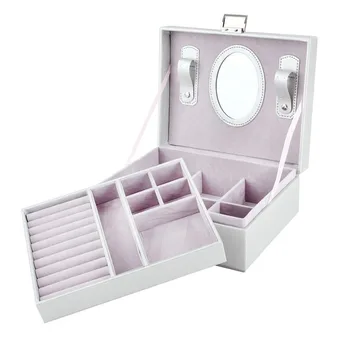 New 23*9*18.5Cm Double Layer Portable Jewelry Case Leather Jewelry Box Organizer Princess Dressing Birthday Gift 5 COLORS
New 23*9*18.5Cm Double Layer Portable Jewelry Case Leather Jewelry Box Organizer Princess Dressing Birthday Gift 5 COLORS