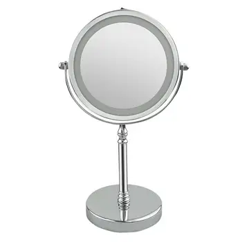 7 Inch Swivel Vanity Mirror Double Sided Makeup Mirror Metal LED 10X Magnification Mirror without Battery (Sliver)
7 Inch Swivel Vanity Mirror Double Sided Makeup Mirror Metal LED 10X Magnification Mirror without Battery (Sliver)