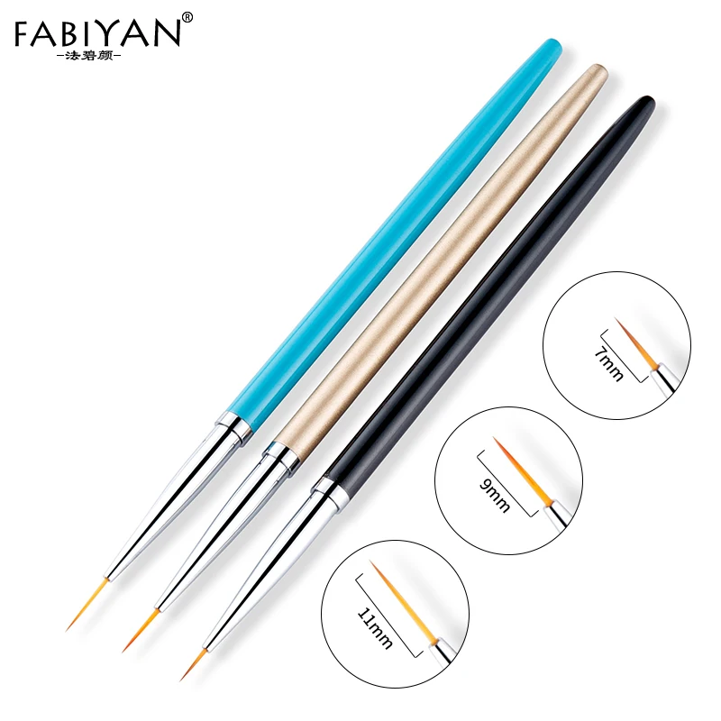 3Pcs Set Nail Art Carving Nylon Painting Drawing Design Brush Pen Metal Handle Salon Liner Polish Manicure Design Tips Tools DIY
3Pcs Set Nail Art Carving Nylon Painting Drawing Design Brush Pen Metal Handle Salon Liner Polish Manicure Design Tips Tools DIY