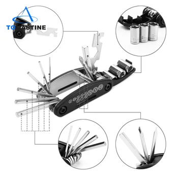 16 in 1 Multifunction Bicycle Repair Tools Kit Hex Spoke Cycling Screwdriver Tool Mountain Cycling Bike Repair Tool