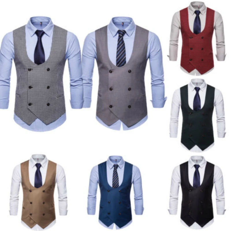 2019 New Arrival Dress Vests For Men Slim Fit Mens Suit Vest Male Waistcoat Gilet Homme Casual Sleeveless Formal Business Jacket
2019 New Arrival Dress Vests For Men Slim Fit Mens Suit Vest Male Waistcoat Gilet Homme Casual Sleeveless Formal Business Jacket