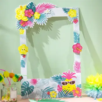 Cute Tropical Pineapple Plant Pattern Photo Frame Creative Hawaiian Style Paper Selfie Frame Photo Booth Prop Party Photo Props
Cute Tropical Pineapple Plant Pattern Photo Frame Creative Hawaiian Style Paper Selfie Frame Photo Booth Prop Party Photo Props