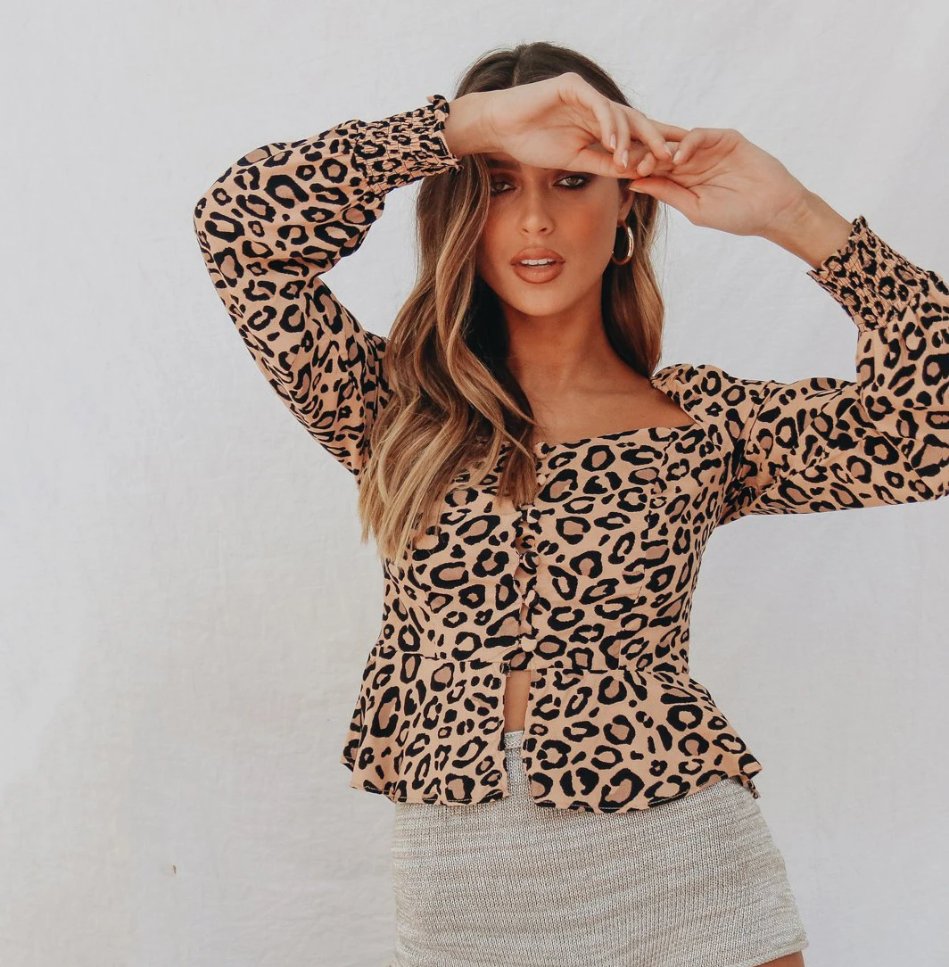 Womens Fashion V Neck Leopard Tops and Blouses elegant Long Sleeve Ladies Shirt Tunic blusas femininas Streetwear dames kleding
Womens Fashion V Neck Leopard Tops and Blouses elegant Long Sleeve Ladies Shirt Tunic blusas femininas Streetwear dames kleding