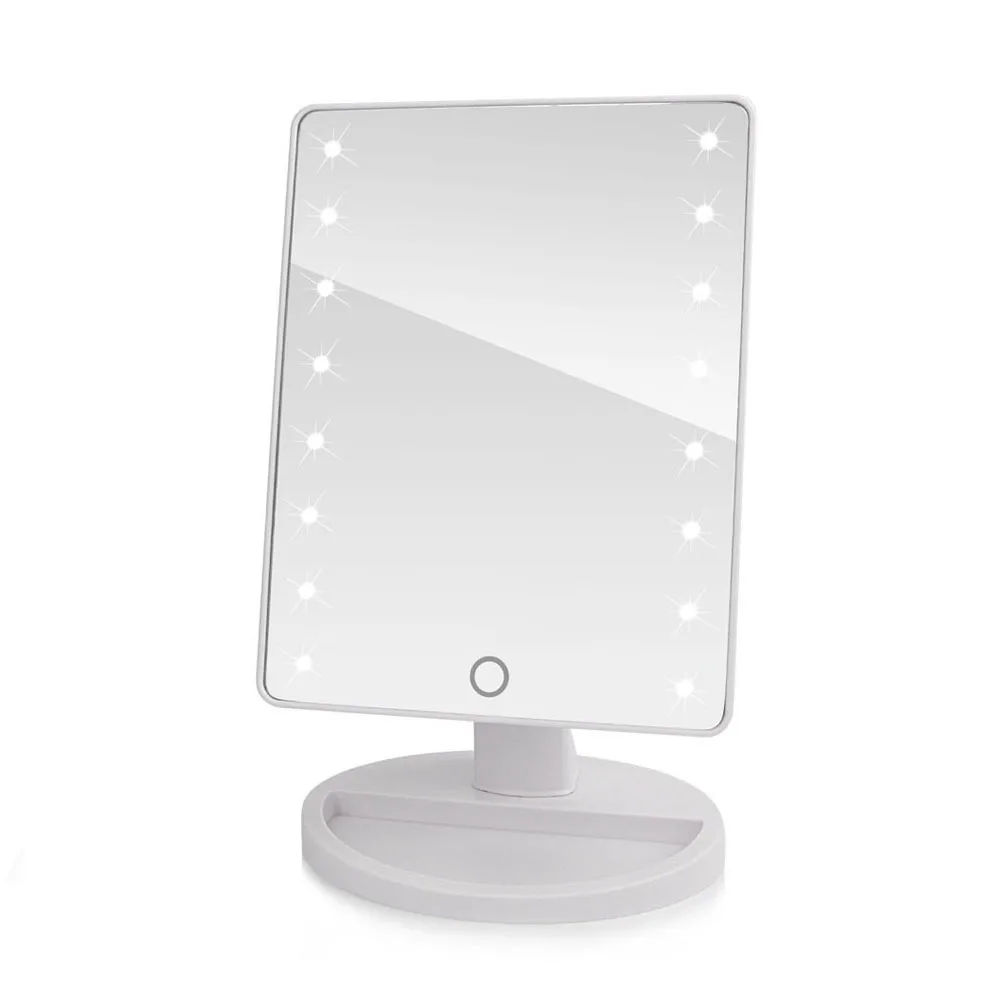 LED Press Screen Makeup Mirror Professional Vanity Mirror With LED Lights Health Beauty Adjustable Countertop 180 Rotating
LED Press Screen Makeup Mirror Professional Vanity Mirror With LED Lights Health Beauty Adjustable Countertop 180 Rotating