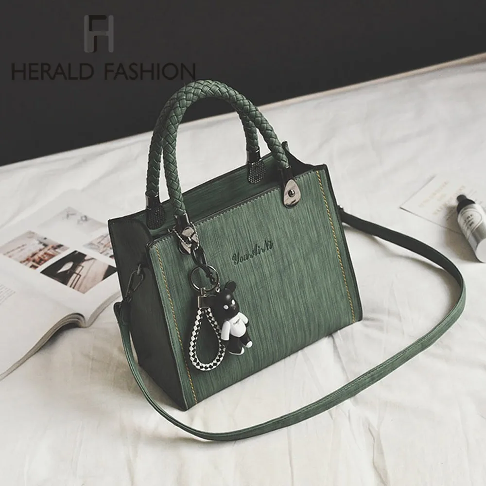 Herald Fashion Women Bag Vintage Handbag Casual Tote Flap Bags Quality Leather Shoulder Bags Ladies' Messenger Top-Handle Bags
Herald Fashion Women Bag Vintage Handbag Casual Tote Flap Bags Quality Leather Shoulder Bags Ladies' Messenger Top-Handle Bags