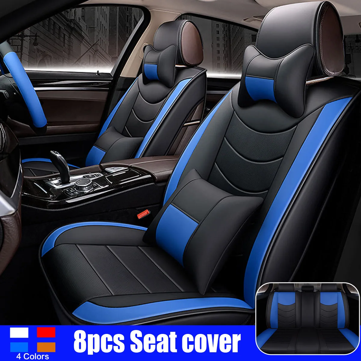 Universal Car Seat Cover Leather Auto Cushion Pad Winter Warming Front + Back Seat Covers with Steering Wheel Cover
Universal Car Seat Cover Leather Auto Cushion Pad Winter Warming Front + Back Seat Covers with Steering Wheel Cover