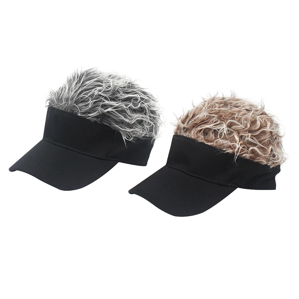 Sport Cap Adjustable Sun Visor Baseball Cap with Spiked Hairs Wig Baseball Hat with Spiked Wigs Baseball Cap
Sport Cap Adjustable Sun Visor Baseball Cap with Spiked Hairs Wig Baseball Hat with Spiked Wigs Baseball Cap
