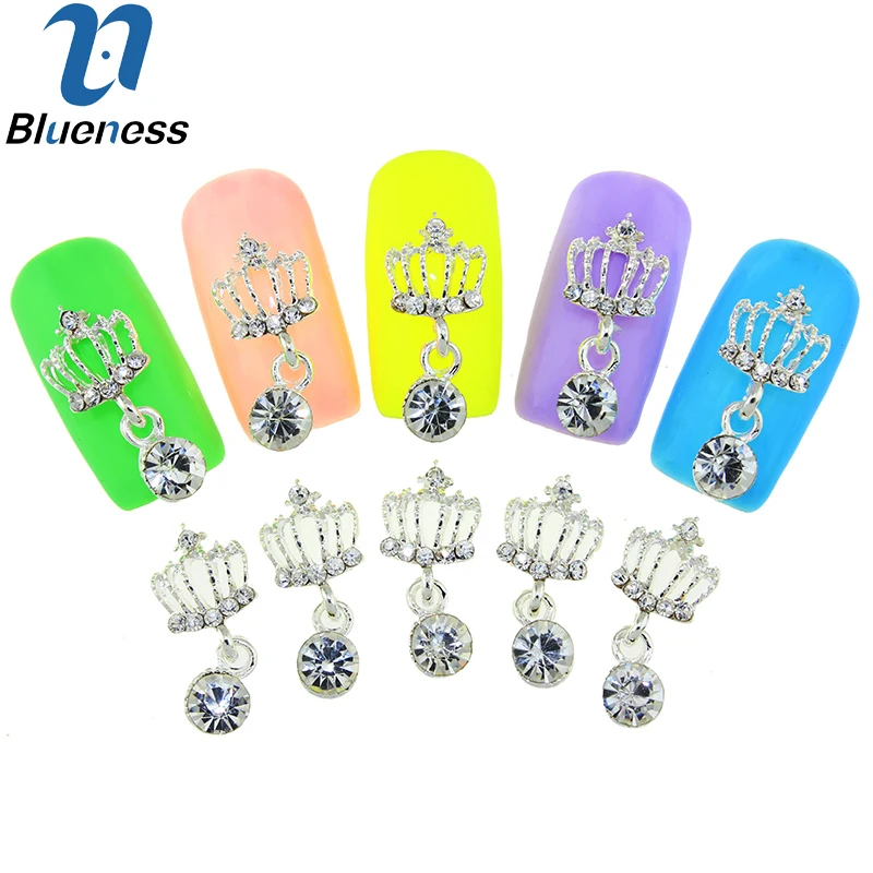 Blueness DIY Hollow Crown Alloy Nail Art Decorations Silver Metal Manicure Studs Glitter Crystal Rhinestone Nail Accessories
Blueness DIY Hollow Crown Alloy Nail Art Decorations Silver Metal Manicure Studs Glitter Crystal Rhinestone Nail Accessories