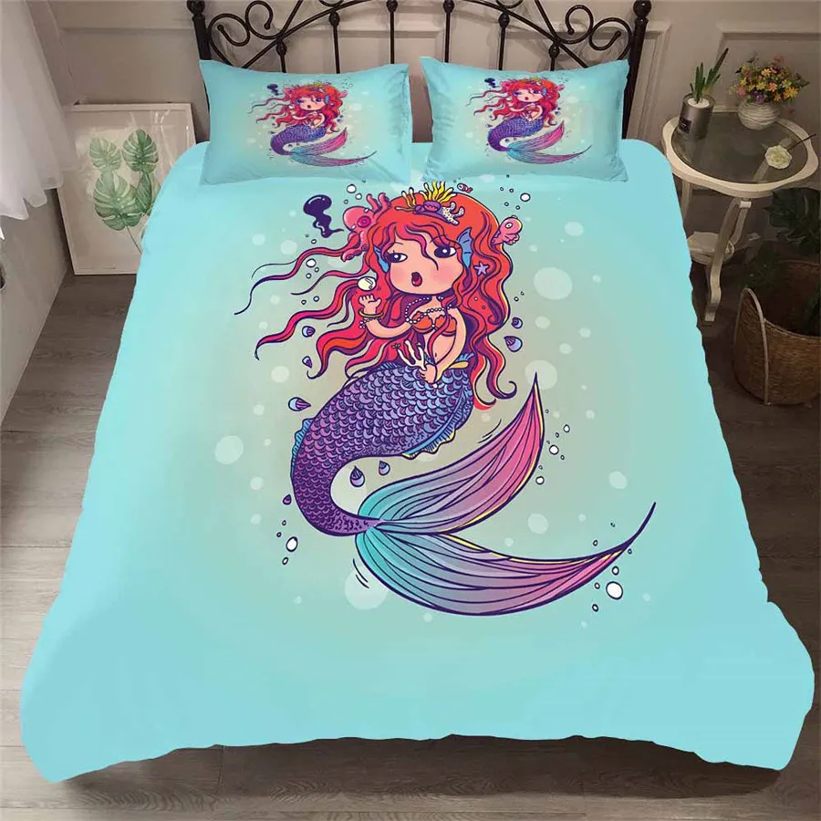 Bedding Set 3D Printed Duvet Cover Bed Set Sea Mermaid Home Textiles for Adults Lifelike Bedclothes with Pillowcase #MRY23
Bedding Set 3D Printed Duvet Cover Bed Set Sea Mermaid Home Textiles for Adults Lifelike Bedclothes with Pillowcase #MRY23