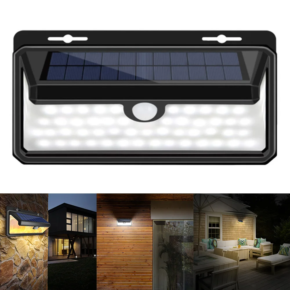 158 LED Wall Lamp White Light And Simulation Flame Light 500LM Waterproof Solar PIR Motion Sensor 3 Modes Security Solar Light
158 LED Wall Lamp White Light And Simulation Flame Light 500LM Waterproof Solar PIR Motion Sensor 3 Modes Security Solar Light
