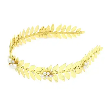1PC Women Golden Bridal Headband Baroque Pearl Wedding Vintage Olive Leaf Hair Band Headdress Head Decor
1PC Women Golden Bridal Headband Baroque Pearl Wedding Vintage Olive Leaf Hair Band Headdress Head Decor