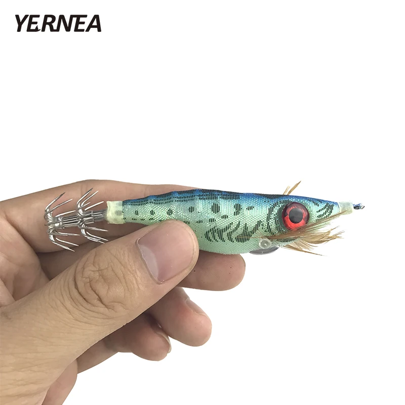 Yernea 1PCS 10cm 12.2g 3D Big Eye Shrimp Squid Jig Cuttlefish Fishing Jig Lure By Noctilucent Cloth Artificial Bait Fishing Lure
Yernea 1PCS 10cm 12.2g 3D Big Eye Shrimp Squid Jig Cuttlefish Fishing Jig Lure By Noctilucent Cloth Artificial Bait Fishing Lure