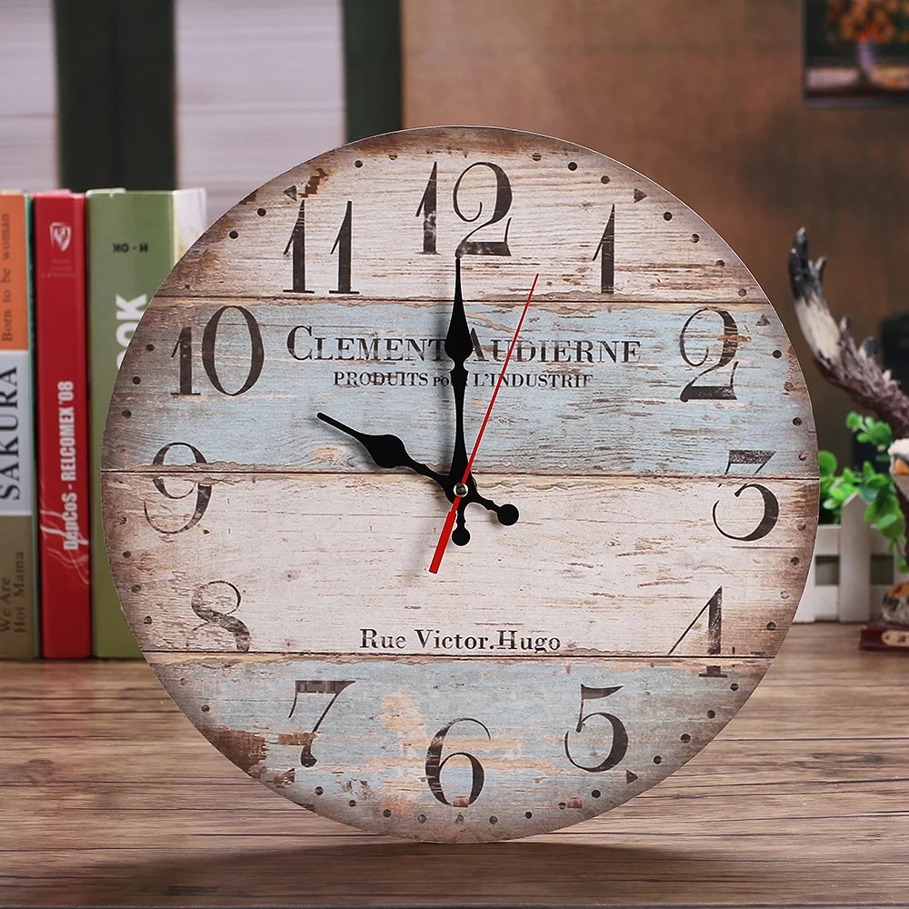 Wood Wall clock Desk Clock Table Decor Table Battery Powered Rustic Shabby Style Wall Room office bedroom kitchen decoration
Wood Wall clock Desk Clock Table Decor Table Battery Powered Rustic Shabby Style Wall Room office bedroom kitchen decoration