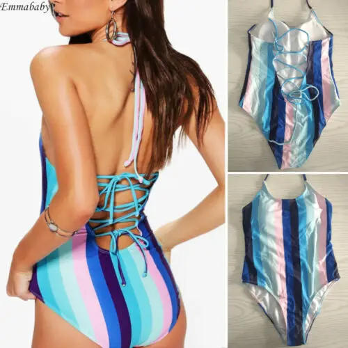 2019 Women Striped One Piece Suits maillot de bain femme swimwear bathing suit women one piece swimsuit monokini
2019 Women Striped One Piece Suits maillot de bain femme swimwear bathing suit women one piece swimsuit monokini