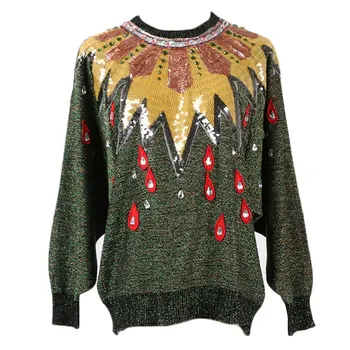 Luxury Runway Knitted Pullover 2018 New Fashion Water Droplets Diamonds Beading Sequins Lurex Winter Women Sweater Jumper
Luxury Runway Knitted Pullover 2018 New Fashion Water Droplets Diamonds Beading Sequins Lurex Winter Women Sweater Jumper
