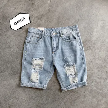 Summer New Short Jeans Men Washed Fashion Straight Casual Denim Shorts Man Streetwear Trend Wild Hip Hop Loose Shorts Male
Summer New Short Jeans Men Washed Fashion Straight Casual Denim Shorts Man Streetwear Trend Wild Hip Hop Loose Shorts Male