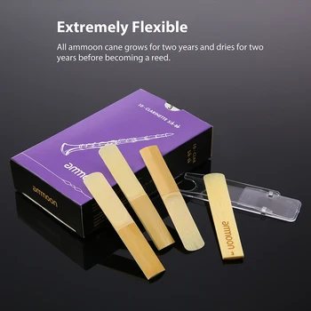 ammoon 10pcs/ Box Bb Clarinet Reeds Woodwinds Bb Clarinet Traditional Reeds Strength 2.5/ 3.0 Optional
ammoon 10pcs/ Box Bb Clarinet Reeds Woodwinds Bb Clarinet Traditional Reeds Strength 2.5/ 3.0 Optional