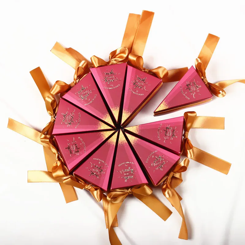 10 pcs/set Cake Style Triangle Wedding Candy Box Birthday Party Baby Shower Triangle Chocolate Gift Boxes Party Favors D3
10 pcs/set Cake Style Triangle Wedding Candy Box Birthday Party Baby Shower Triangle Chocolate Gift Boxes Party Favors D3