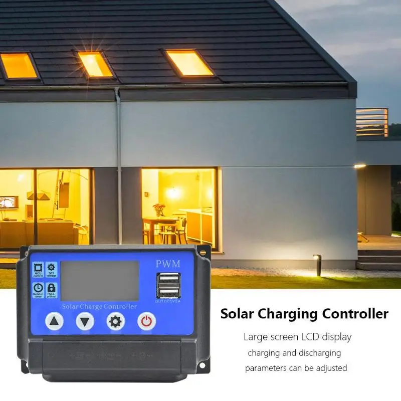 12/24V Auto Solar Charge Controller PWM Controllers LCD Dual USB Output Solar Panel PV Regulator 40A/50A/60A
12/24V Auto Solar Charge Controller PWM Controllers LCD Dual USB Output Solar Panel PV Regulator 40A/50A/60A