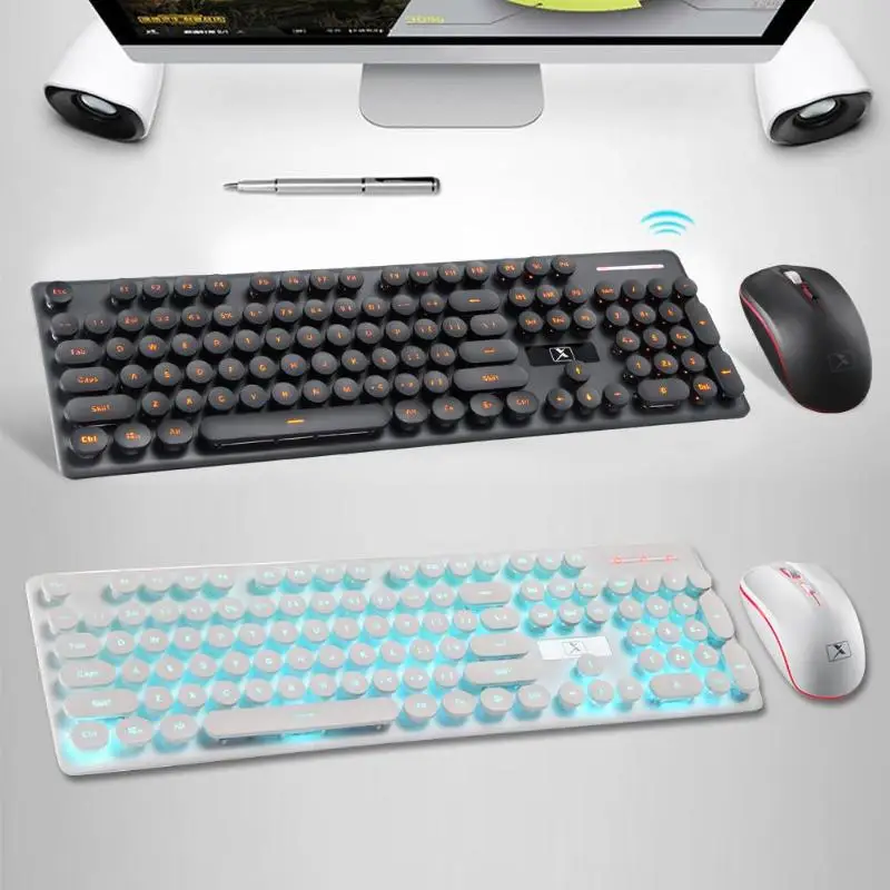 1set Wireless Keyboard and Mouse Combo 2.4GHz Rechargeable Mechanical Feel Retro Keycaps Keyboard Mouse Set for PC Accessories
1set Wireless Keyboard and Mouse Combo 2.4GHz Rechargeable Mechanical Feel Retro Keycaps Keyboard Mouse Set for PC Accessories