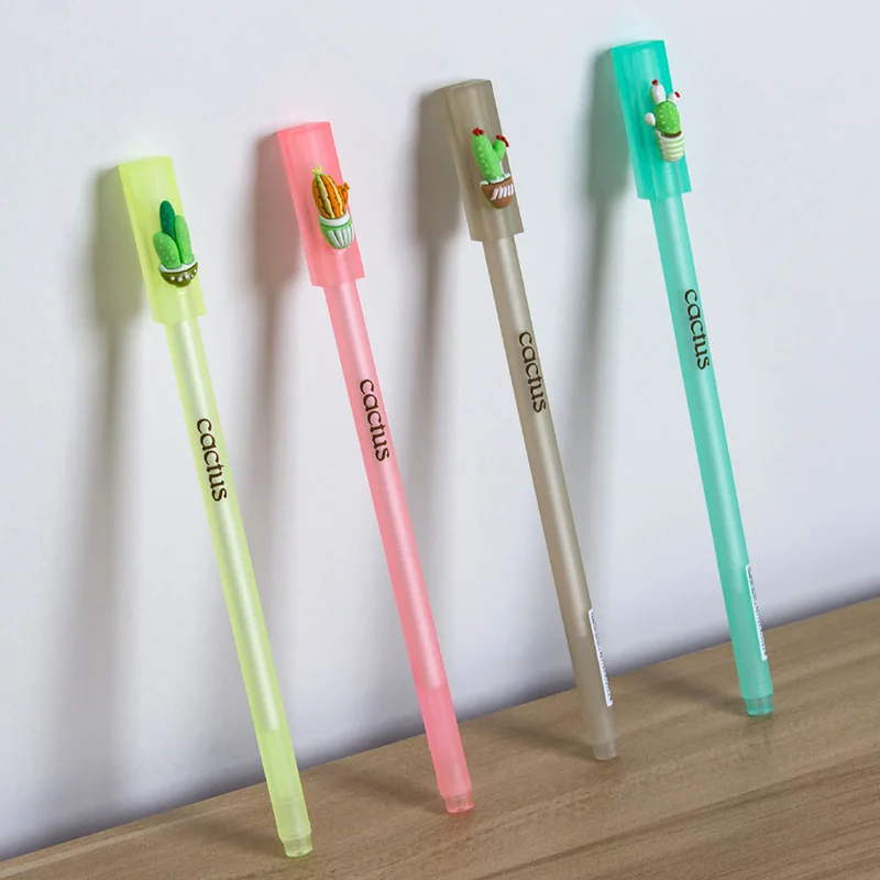 0.5mm Kawaii Cactus Gel Pen Candy Color Gel Pens Black Ink Neutral Pen For Girls Writting Gift School Supplies Korean Stationery
0.5mm Kawaii Cactus Gel Pen Candy Color Gel Pens Black Ink Neutral Pen For Girls Writting Gift School Supplies Korean Stationery