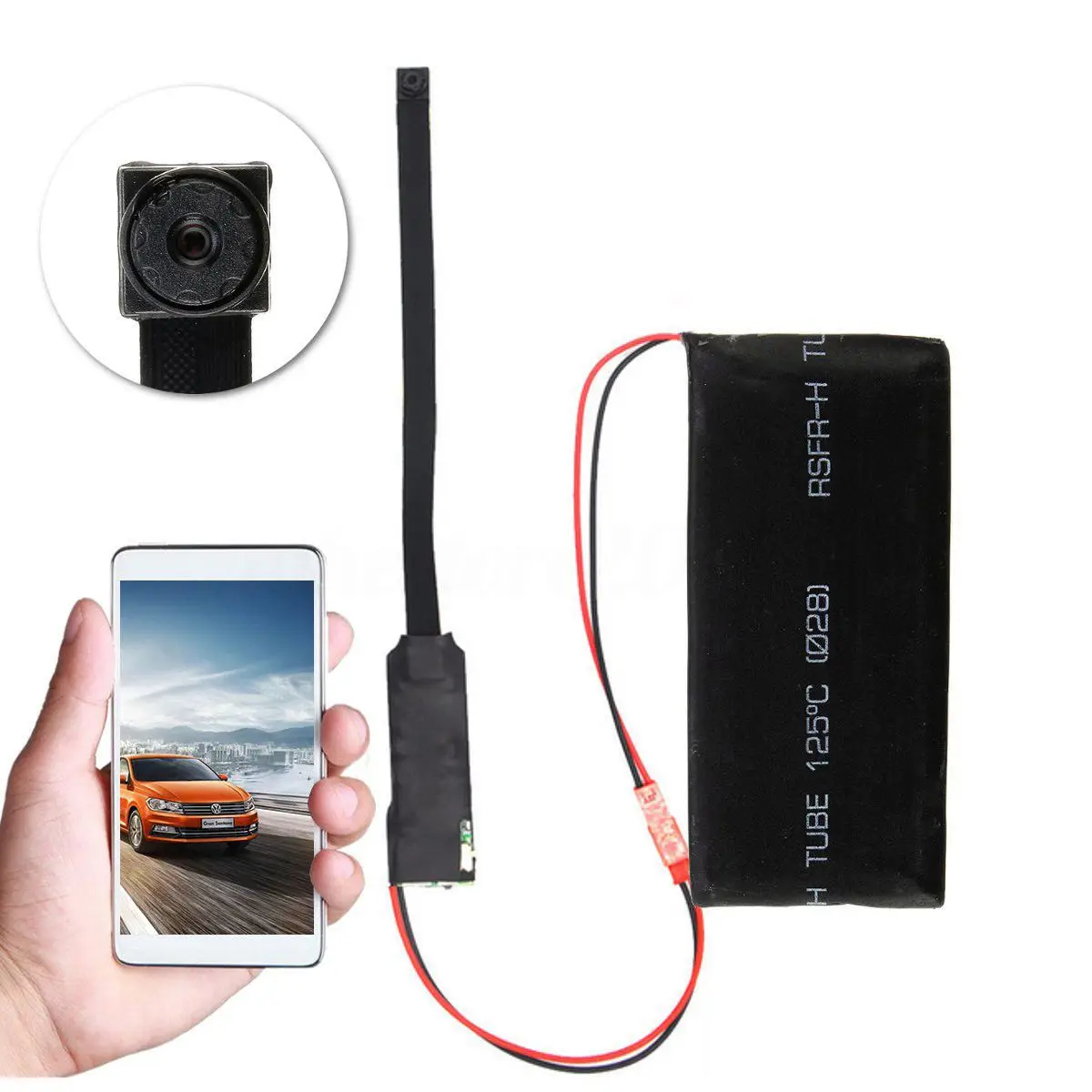 

Hotspot P2P Wireless IP Nanny CAM DIY Module Security Camera Mini DVR DV Motion Detection Supports IOS/Android and CMOS