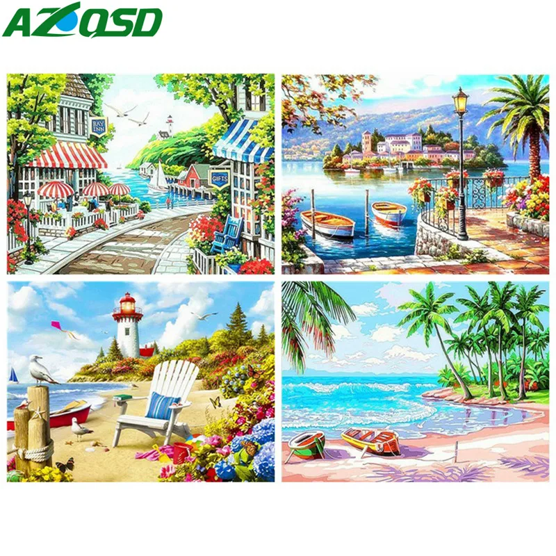 AZQSD Diamond Embroidery Full Square Scenic Sea Handmade Home Decor Diamond Painting Landscape Picture Of Rhinestones Needlework
AZQSD Diamond Embroidery Full Square Scenic Sea Handmade Home Decor Diamond Painting Landscape Picture Of Rhinestones Needlework