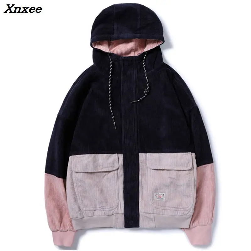 Xnxee 2018 Autumn Color Block Patchwork Corduroy Hooded Jackets Men Hip Hop Hoodies Coats Male Casual Streetwear Outerwear Xnxee
Xnxee 2018 Autumn Color Block Patchwork Corduroy Hooded Jackets Men Hip Hop Hoodies Coats Male Casual Streetwear Outerwear Xnxee