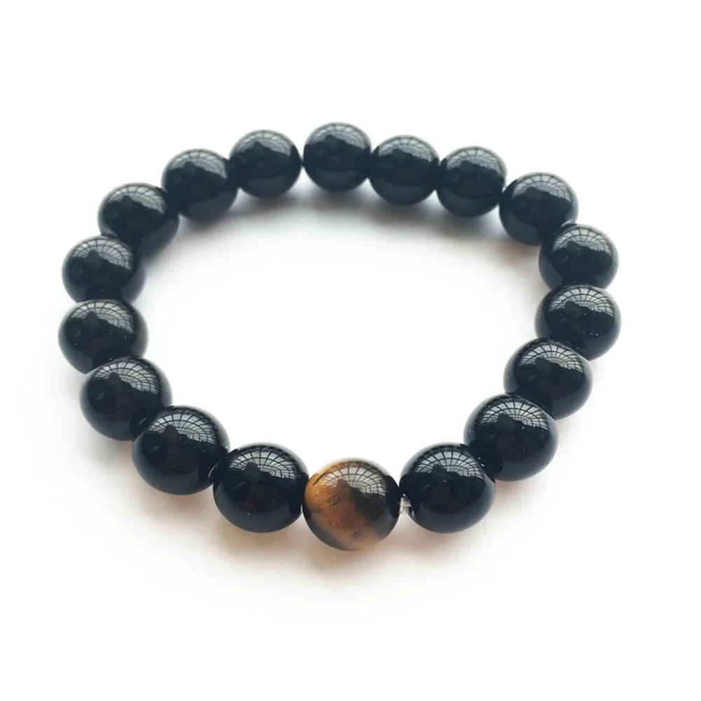 Mens Ladies Casual Black Onyx and Tigers Eye Stone Bead Stretch Bracelet Fashion
Mens Ladies Casual Black Onyx and Tigers Eye Stone Bead Stretch Bracelet Fashion