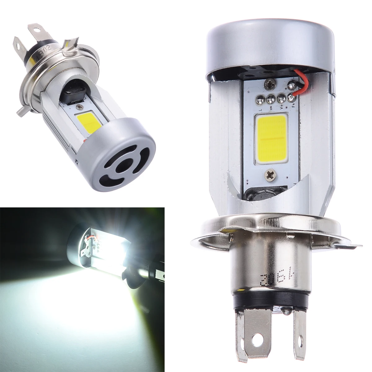 1pcs H4 20W COB LED Motorcycle Headlight White Hi/Lo Beam Front Light Lamp Bulb 2000LM 6500K Mayitr
1pcs H4 20W COB LED Motorcycle Headlight White Hi/Lo Beam Front Light Lamp Bulb 2000LM 6500K Mayitr