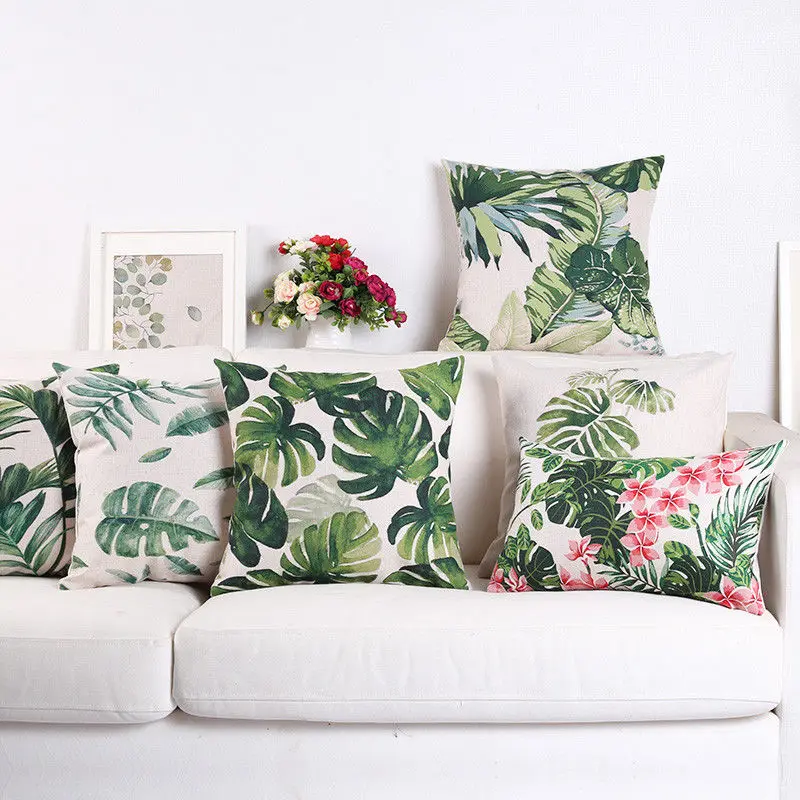 Green Tropical Cotton Linen Pillow Case Waist Throw Cushion Case Home Soft Room Gifts Single Sides Printing
Green Tropical Cotton Linen Pillow Case Waist Throw Cushion Case Home Soft Room Gifts Single Sides Printing