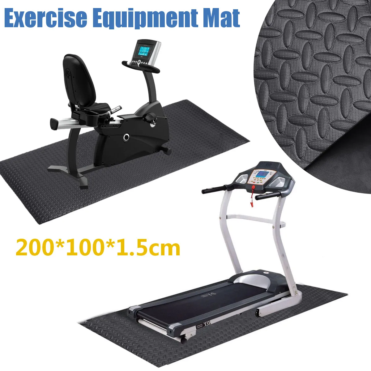 200x100x1.5cm EVA Exercise Mat Gym Fitness Equipment For Treadmill Bike Protect Floor Mat Running Machine Shock Absorbing Pad
200x100x1.5cm EVA Exercise Mat Gym Fitness Equipment For Treadmill Bike Protect Floor Mat Running Machine Shock Absorbing Pad
