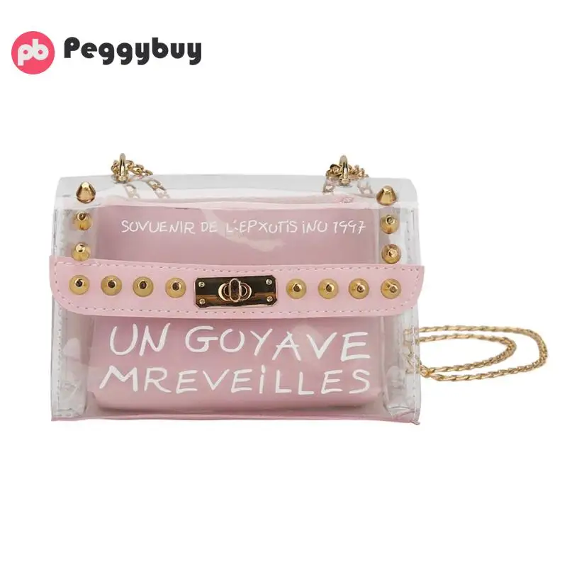 2019 Fashion Transparent Clean Chain Crossbody Clutch Shoulder Bags Sweet Printed Letter Square Phone bag Chain Shoulder bag New
2019 Fashion Transparent Clean Chain Crossbody Clutch Shoulder Bags Sweet Printed Letter Square Phone bag Chain Shoulder bag New