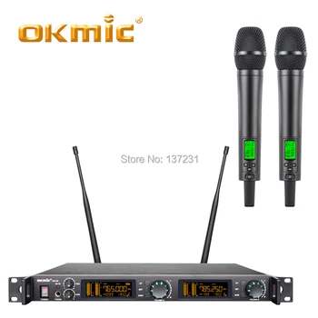 OKMIC UHF true diversity Digital ID Pilot OK-2D Handheld Wireless Microphone For Stage Performance meeting Church party activity
OKMIC UHF true diversity Digital ID Pilot OK-2D Handheld Wireless Microphone For Stage Performance meeting Church party activity