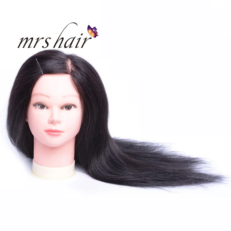 MRS HAIR Training Head Model Real Human Hair Head Model Hair Salon Hairdressing Teaching 8" - 18" Black Brown Color Training Mod
MRS HAIR Training Head Model Real Human Hair Head Model Hair Salon Hairdressing Teaching 8" - 18" Black Brown Color Training Mod