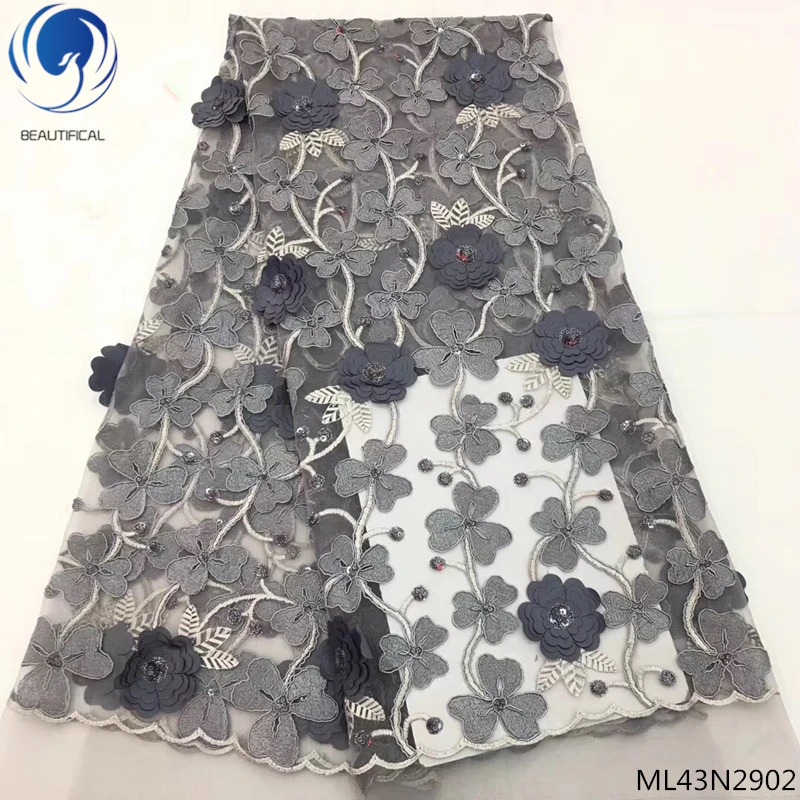 BEAUTIFICAL flower tulle lace fabric high quality african lace fabric nigerian wedding lace fabric latest grey color ML43N29
BEAUTIFICAL flower tulle lace fabric high quality african lace fabric nigerian wedding lace fabric latest grey color ML43N29