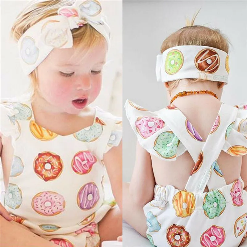 Cute Newborn Kids Baby Girls clothes bow Headband Donuts print backless Ruffle V-neck sleeveless Bodysuit 2pc Summer Outfits
Cute Newborn Kids Baby Girls clothes bow Headband Donuts print backless Ruffle V-neck sleeveless Bodysuit 2pc Summer Outfits