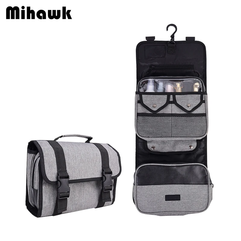 Mihawk High Quality Gray Hanging Toiletry Bags Women's Travel Organizer Makeup Case Beauty Pouch Men Wash Cosmetic Tote Supplies
Mihawk High Quality Gray Hanging Toiletry Bags Women's Travel Organizer Makeup Case Beauty Pouch Men Wash Cosmetic Tote Supplies