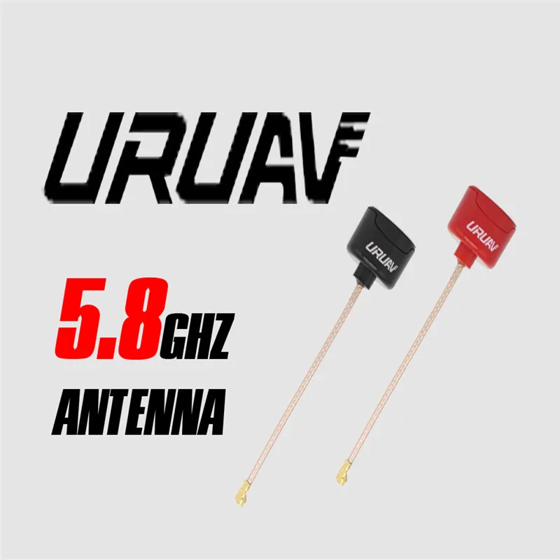 Супер Мини FPV антенна URUAV Lollipop 5 8 ГГц 2.3dBi RHCP U.FL IPX IPEX Black для гоночных дронов